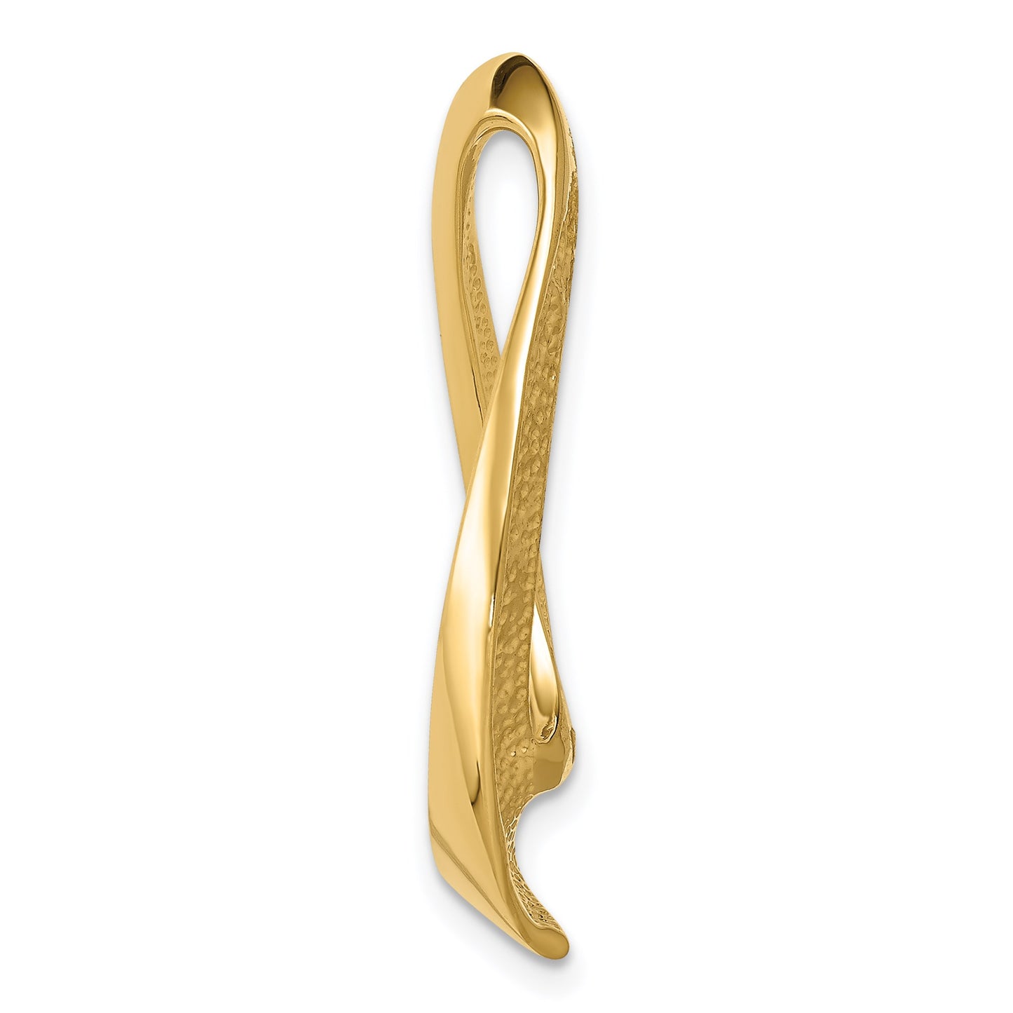14k Polished Slide Fits up to 8mm Regular/10mm Fancy or Reversible Omega