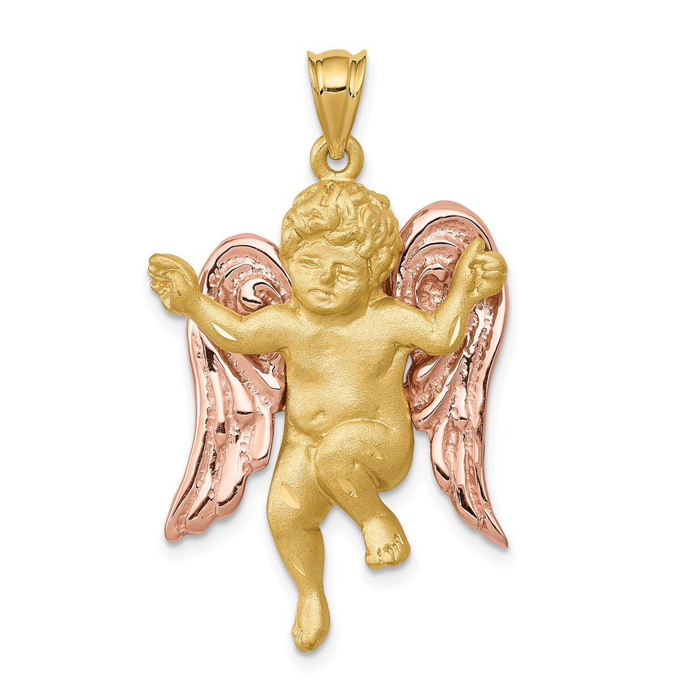 14k Two-tone Angel Pendant