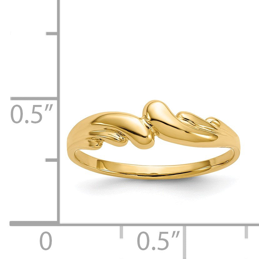14k Polished Wave Ring