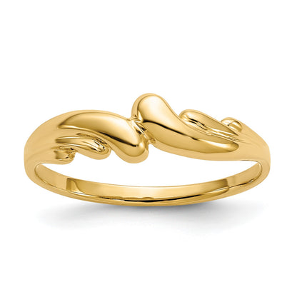 14k Polished Wave Ring