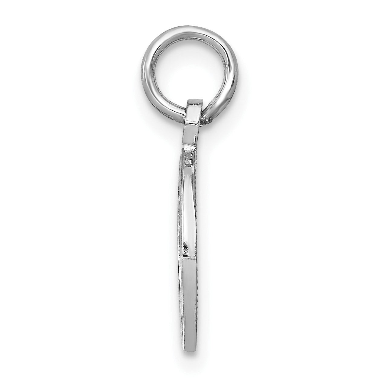 14k White Gold Polished GRADUATION Charm