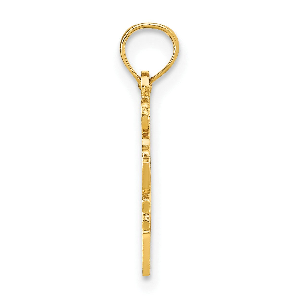 14k Solid I HEART OR Oregon State Pendant