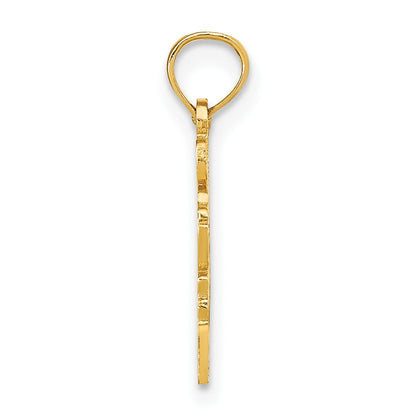 14k Solid I HEART OR Oregon State Pendant