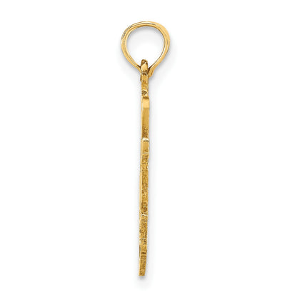 14k Solid I HEART WV West Virginia State Pendant