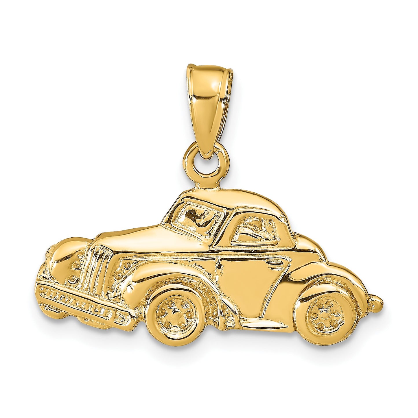 14k Classic Antique Car Pendant