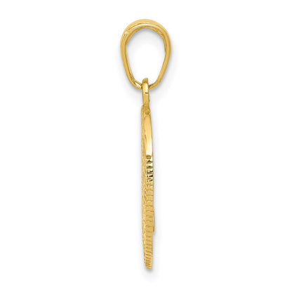 14k POLICE OFFICER Badge Pendant