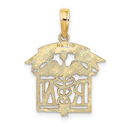 14k RN Registered NURSE Charm