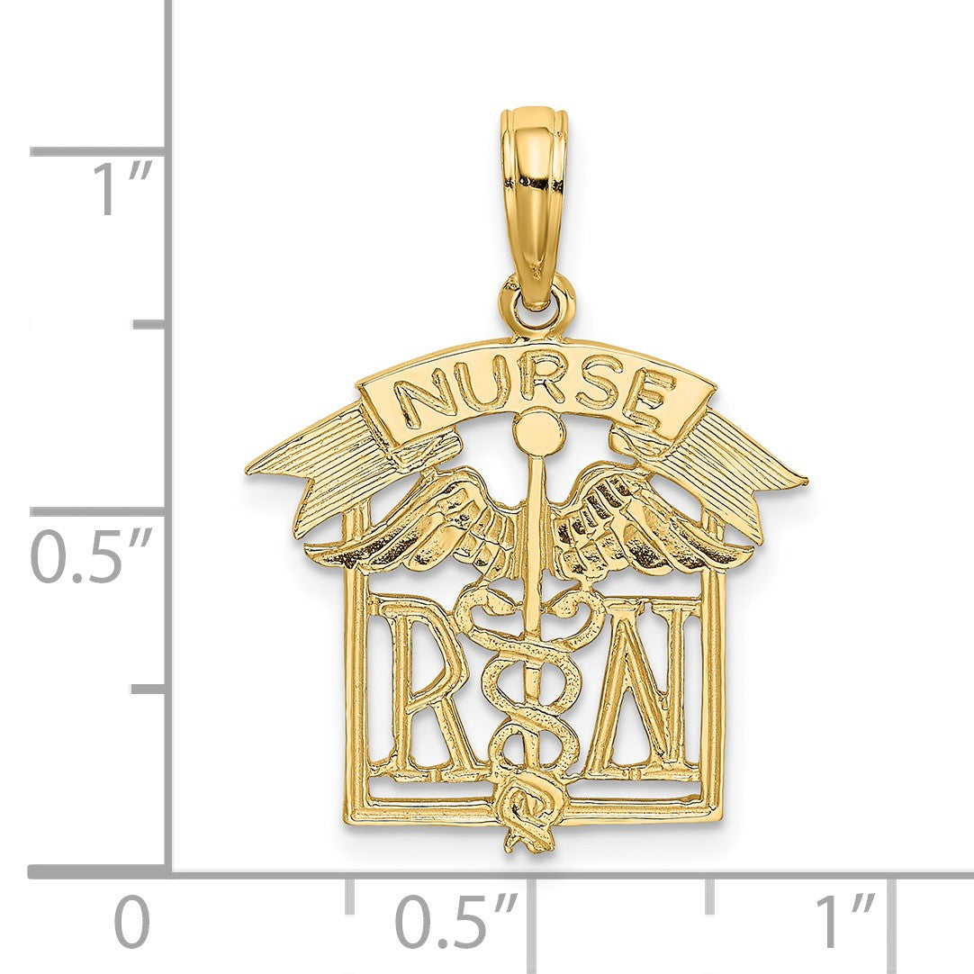 14k RN Registered NURSE Charm