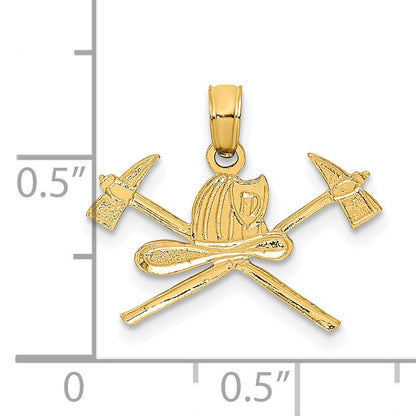 14k Fire Department Insignia Charm