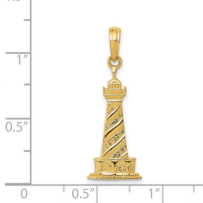 14k Cape Hatteras Lighthouse Pendant