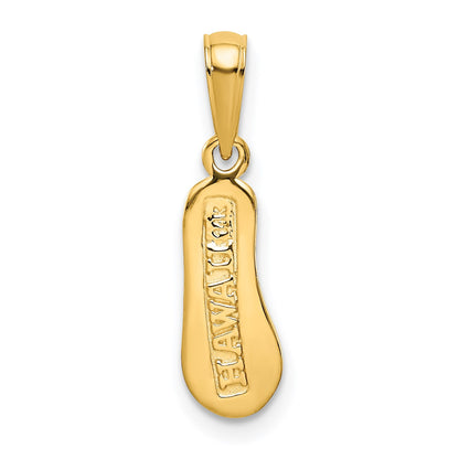 14k 3-D HAWAII Flip-Flop Pendant