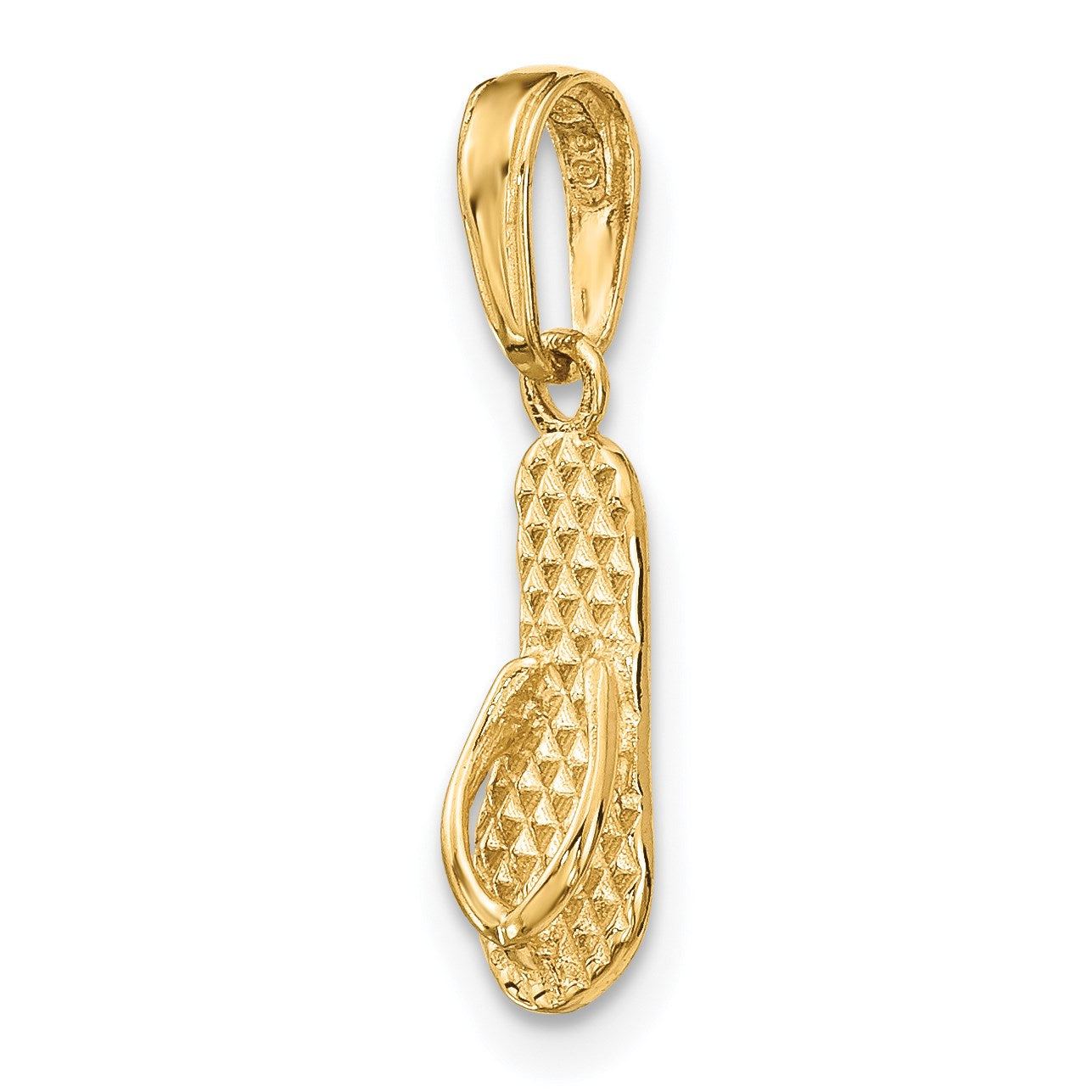 14k 3-D HAWAII Flip-Flop Pendant