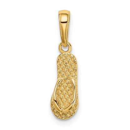 14k 3-D HAWAII Flip-Flop Pendant