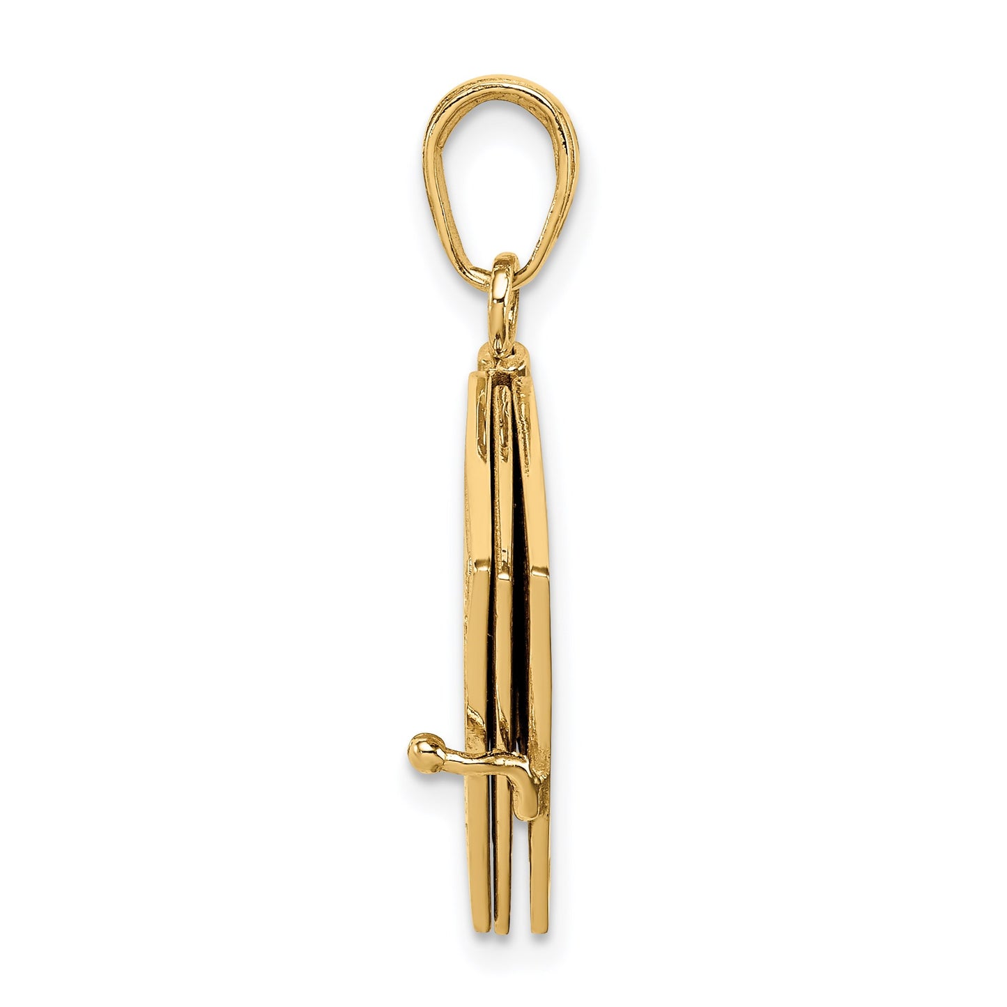 14K 3-D THE TEN COMMANDMENTS Book with Moveable Pages Pendant