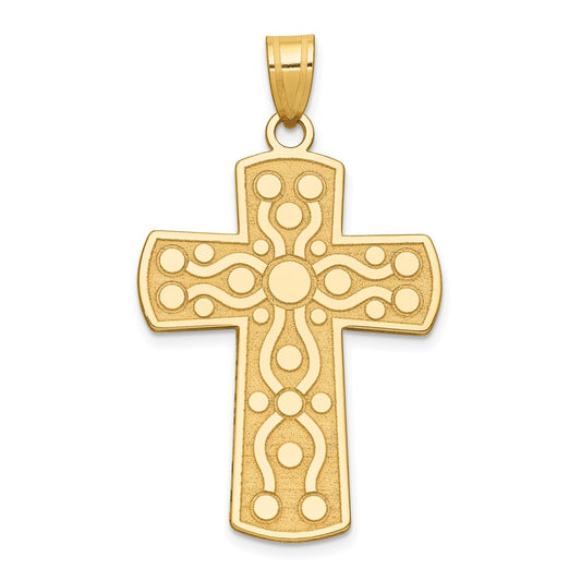 14k Cross Pendant w/Serenity Prayer on Back