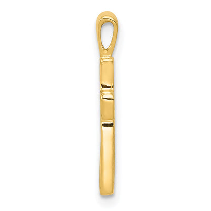 14k Cut-out Cross Charm