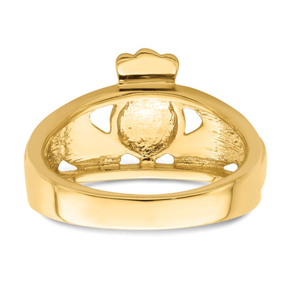 14k Ladies Polished Claddagh Ring