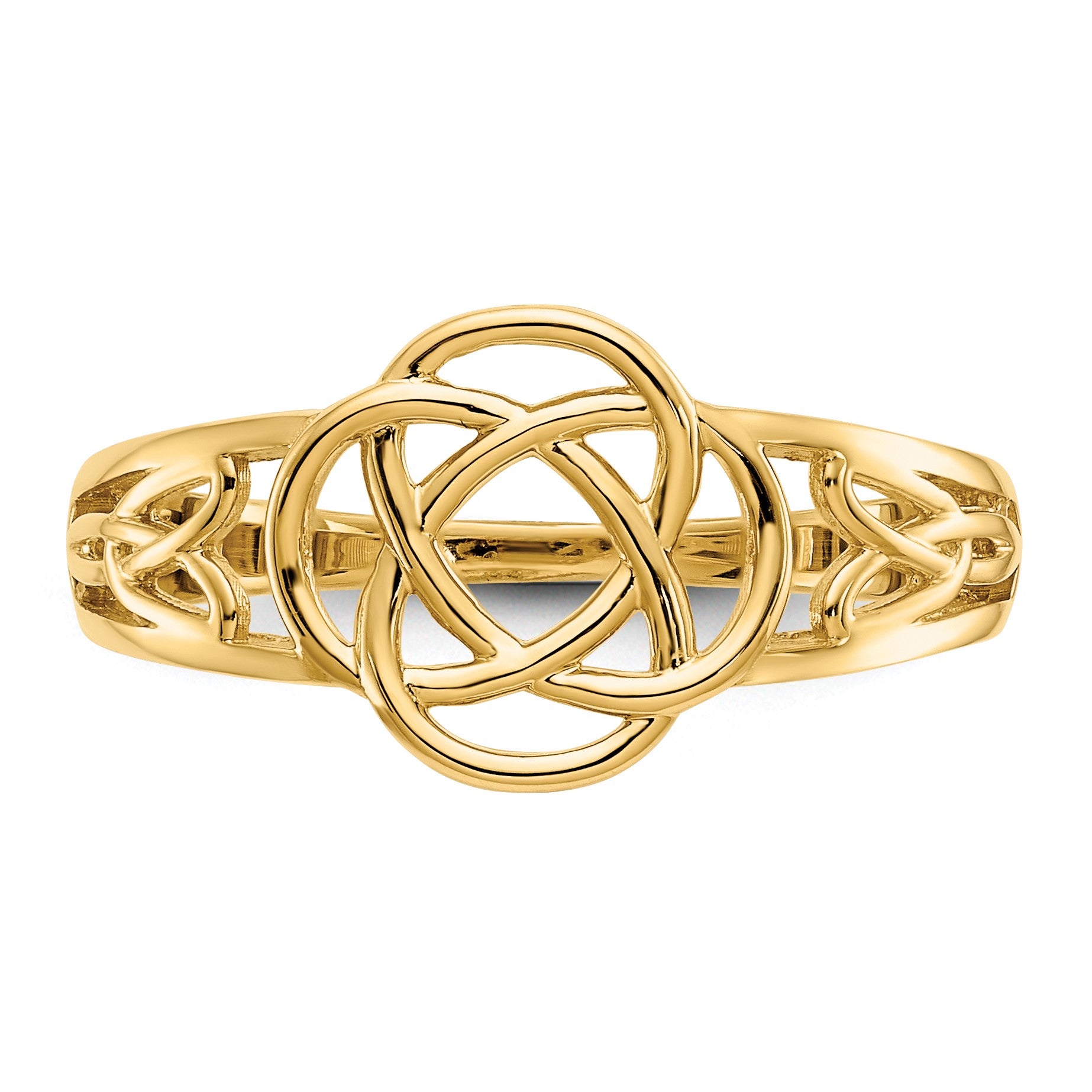 14k Ladies Polished Celtic Knot Ring