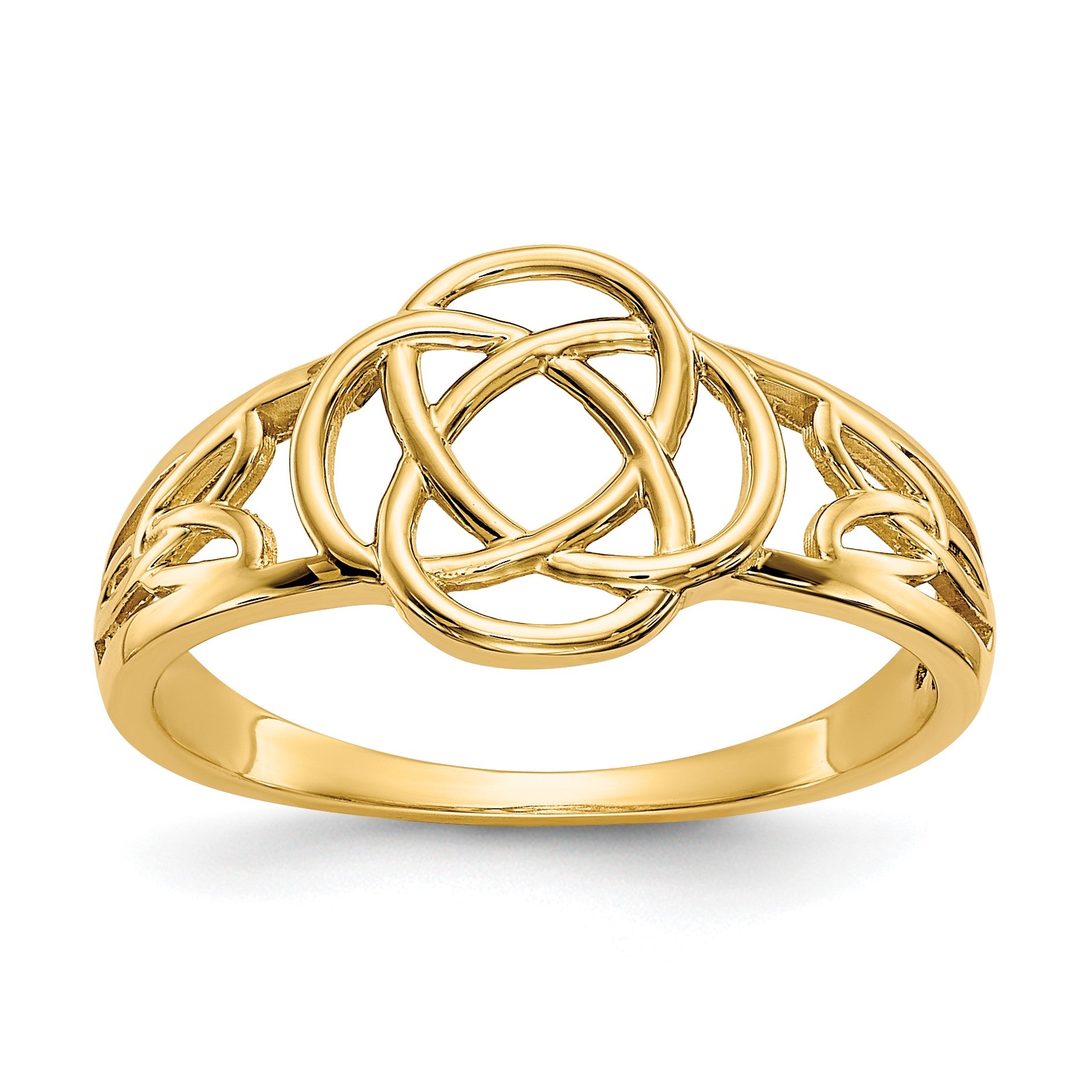 14k Ladies Polished Celtic Knot Ring