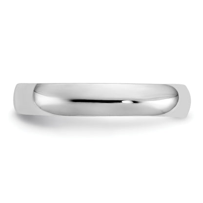 14k White Gold High Polished 2.5mm Band Toe Ring