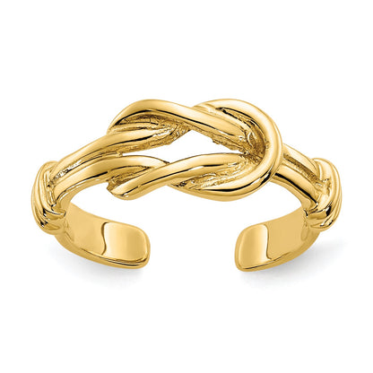 14k Love Knot Toe Ring