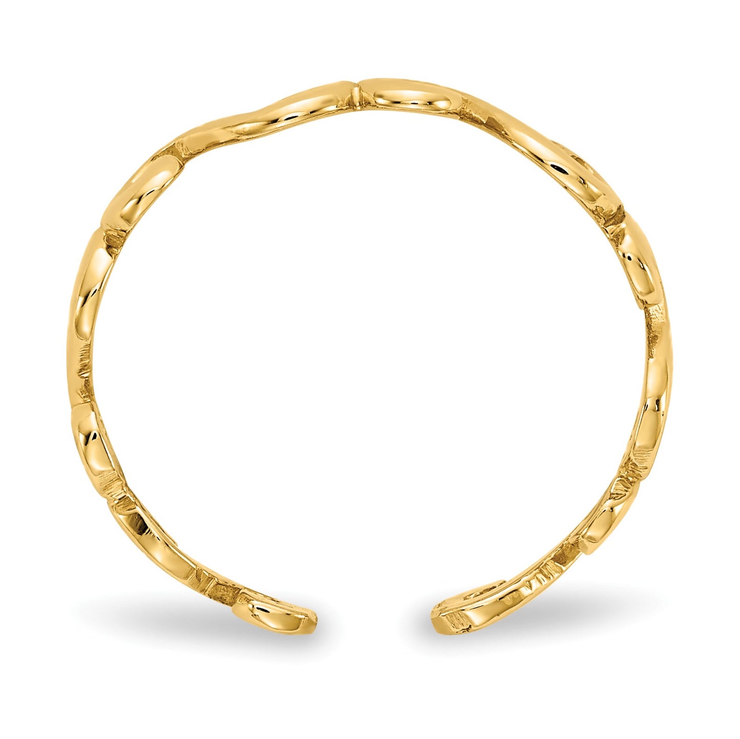 14k Swirl Toe Ring