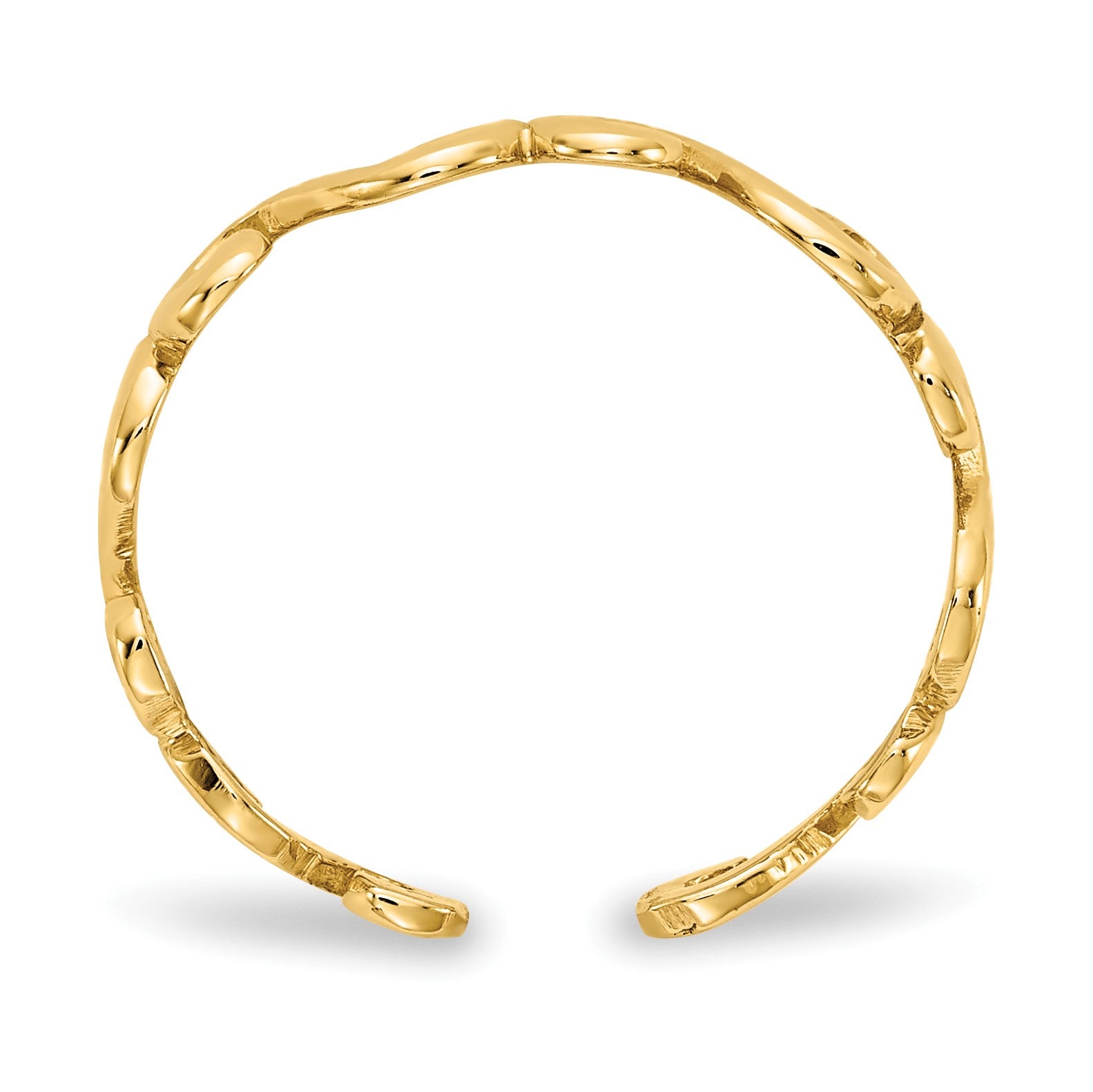 14k Swirl Toe Ring