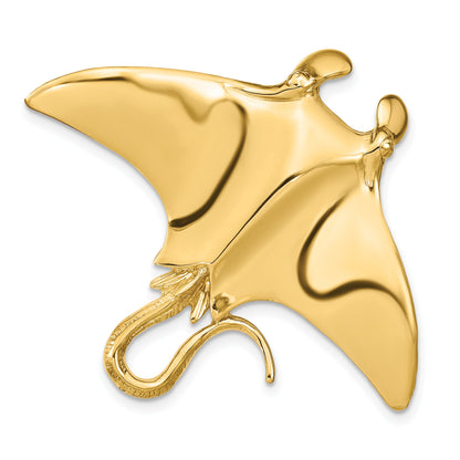 14k Large Manta Ray Omega Slide