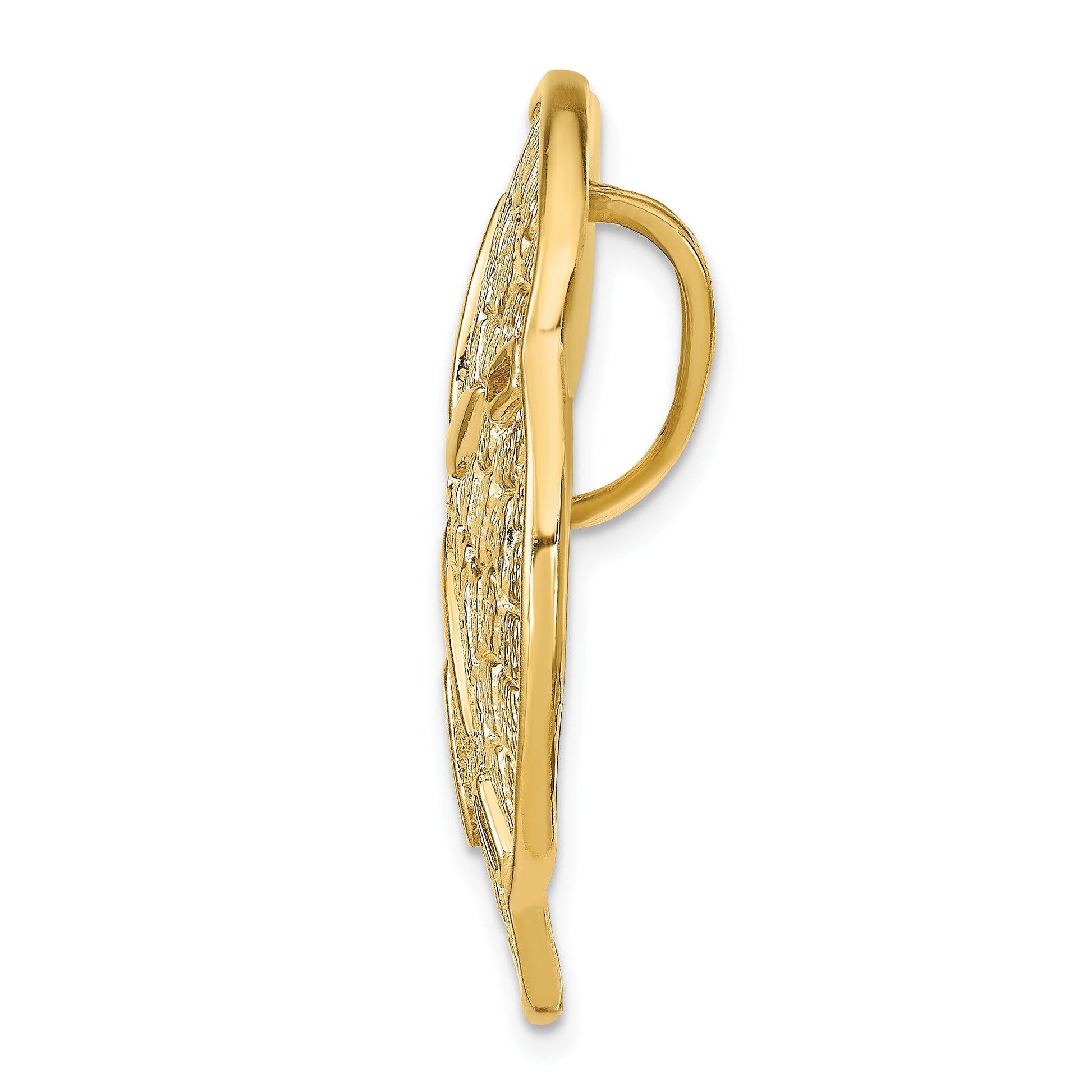 14k Large Sand Dollar Omega Slide
