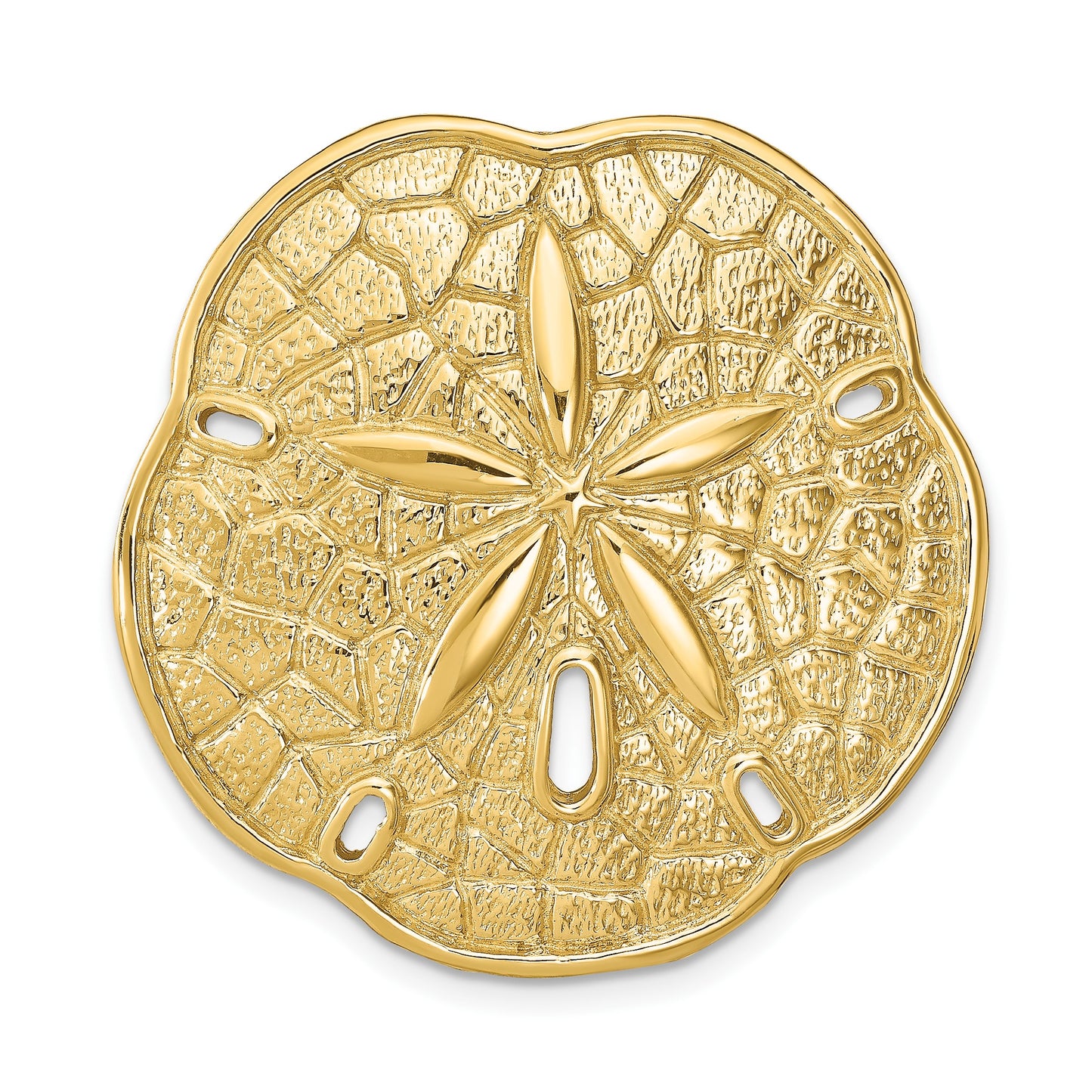14k Large Sand Dollar Omega Slide