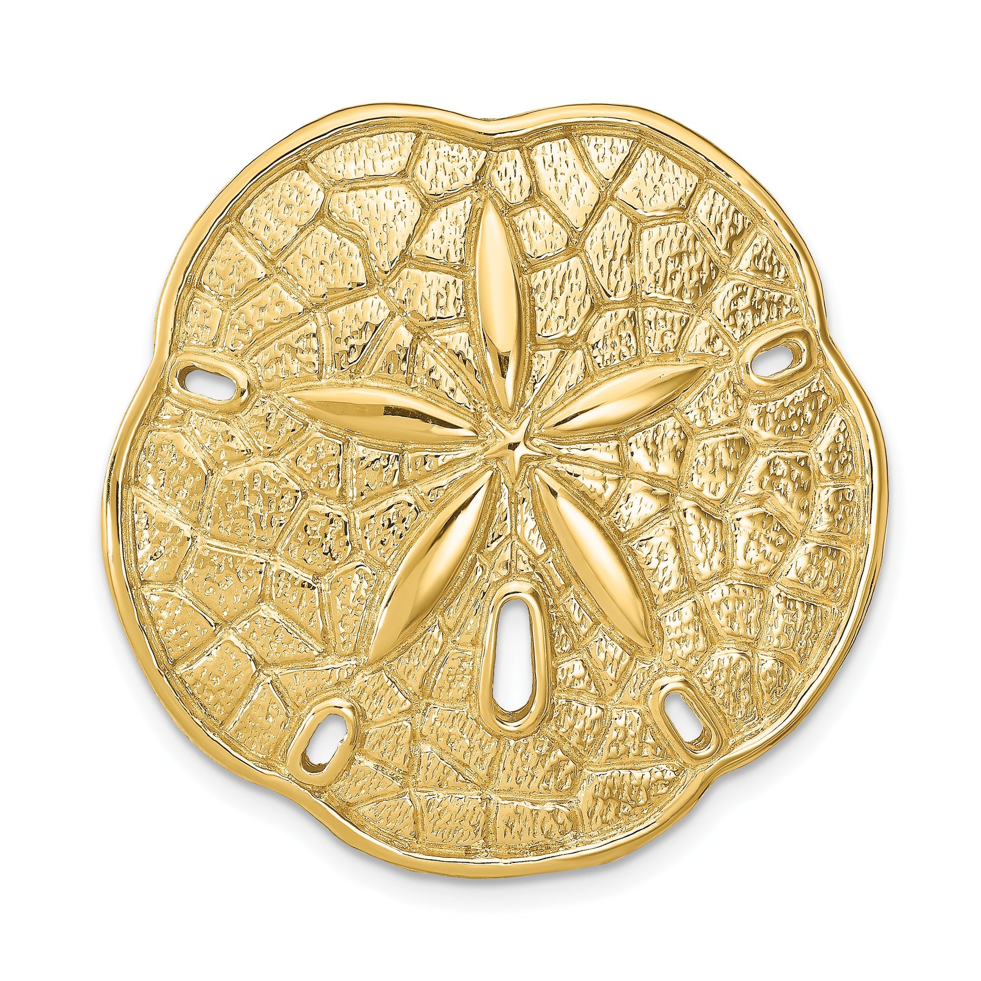 14k Large Sand Dollar Omega Slide