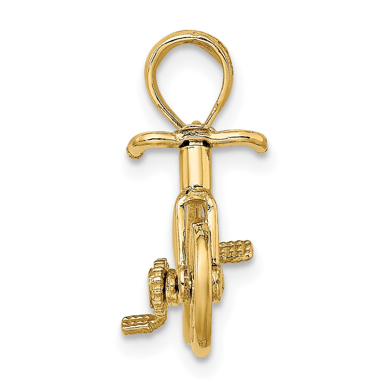 14k 3-D Bicycle with Moveable Pedals and Wheels Charm
