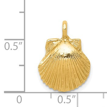 14k Seashell Pendant