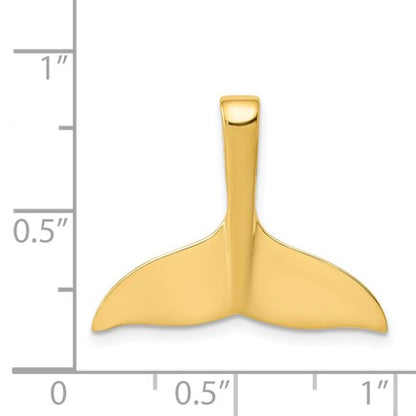 14k Whale Tail Chain Slide