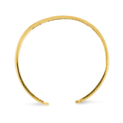 14K Adjustable 3mm Milgrain Band Toe Ring