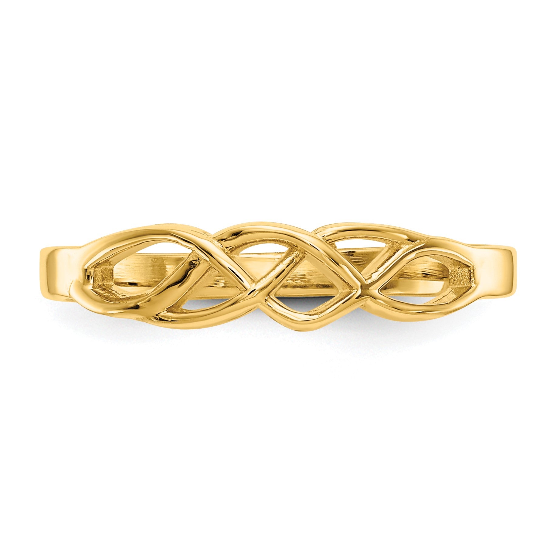 14k Free Form Knot Ring