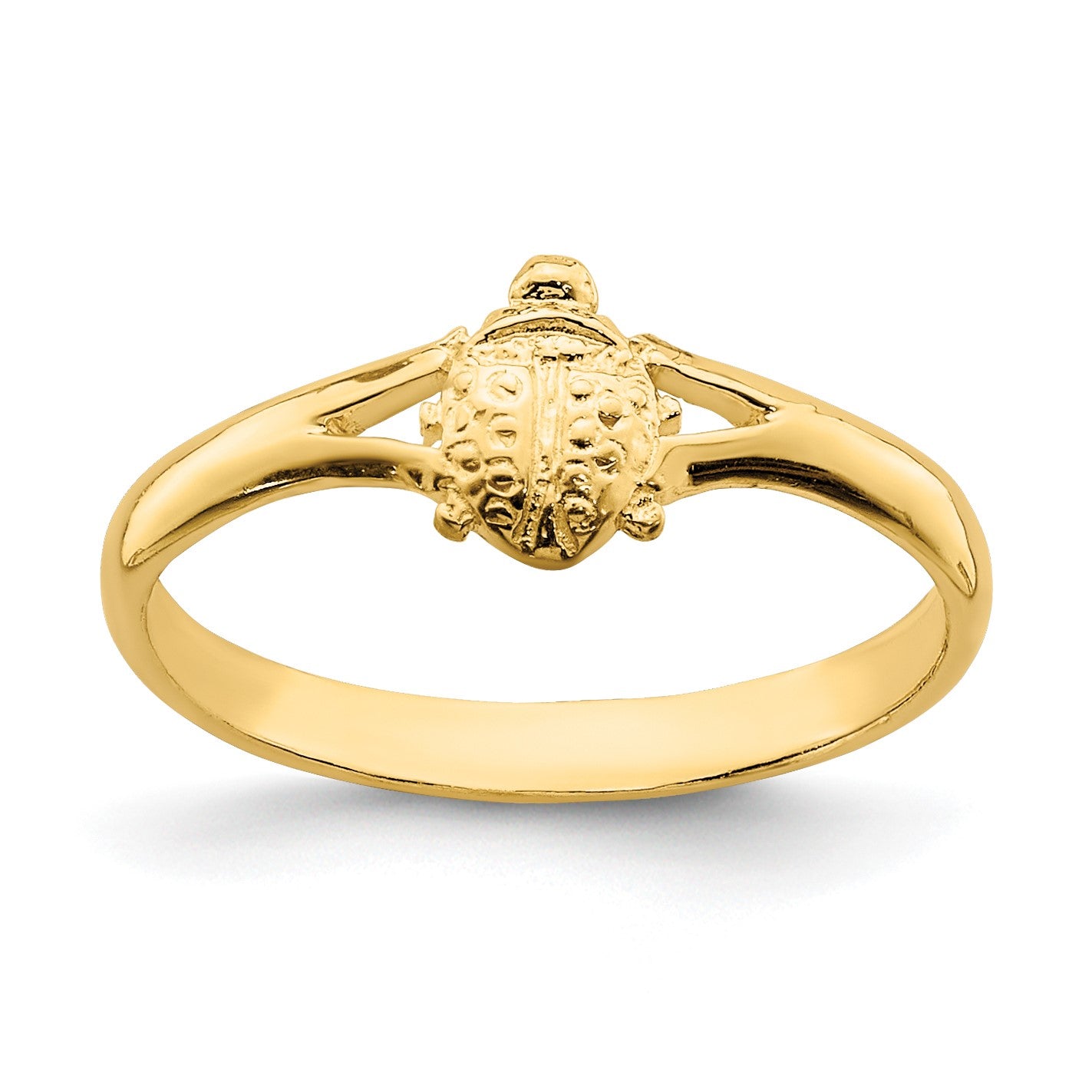 14k Ladybug Size 1 Baby / Childs Ring