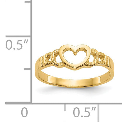 14k Heart Size 3 Baby / Childs Ring