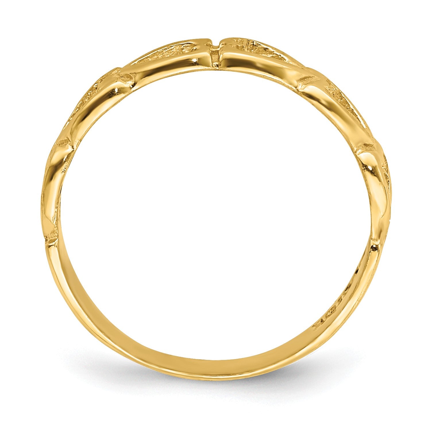 14k Open Hearts Size 3 Baby / Childs Ring