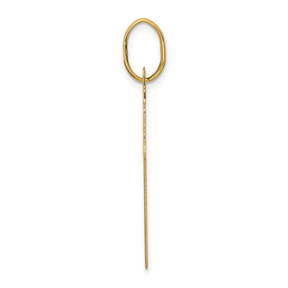 14k Polished Cross Charm