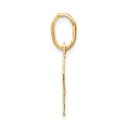 14k Polished Cross Charm