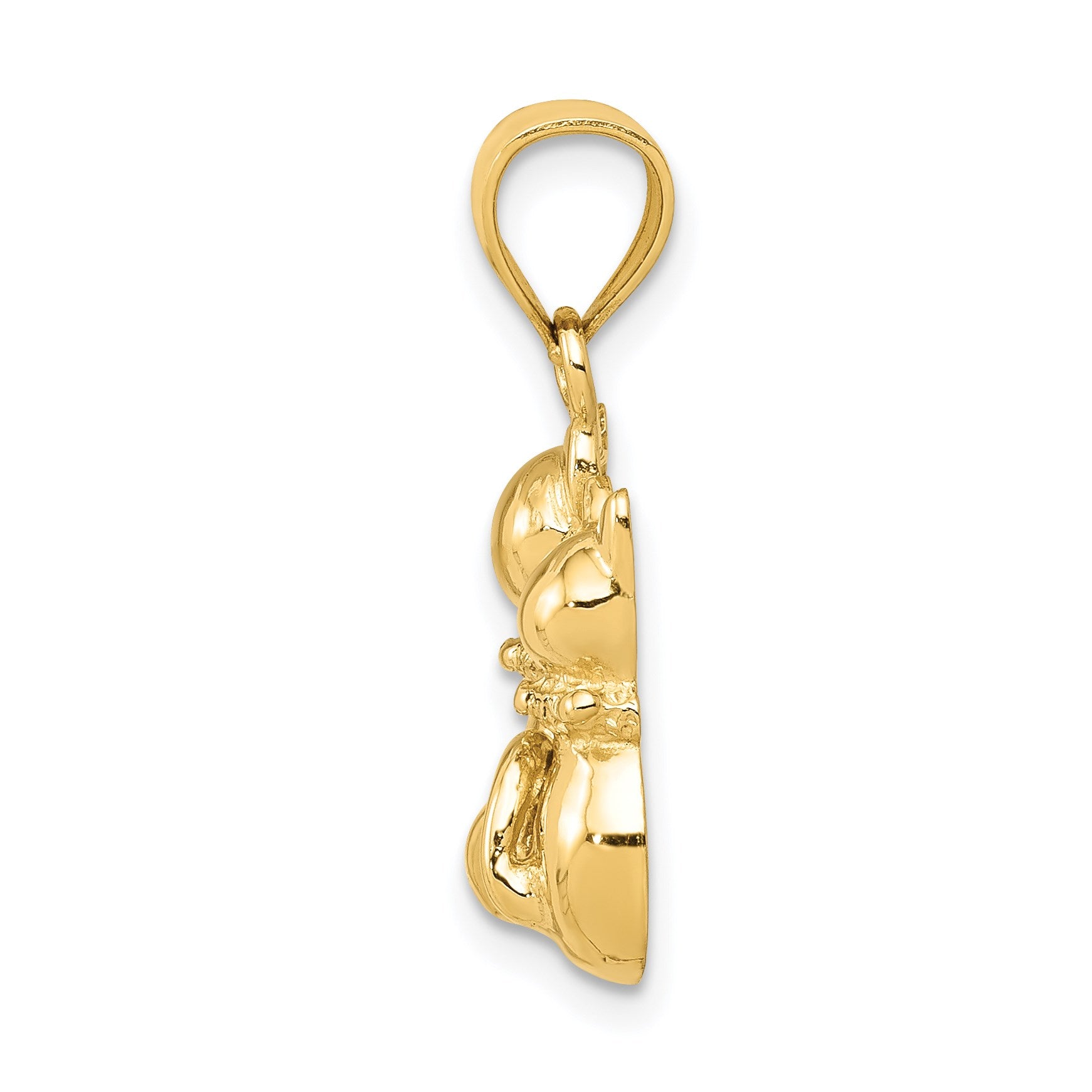 14K Big and Little Cats Pendant