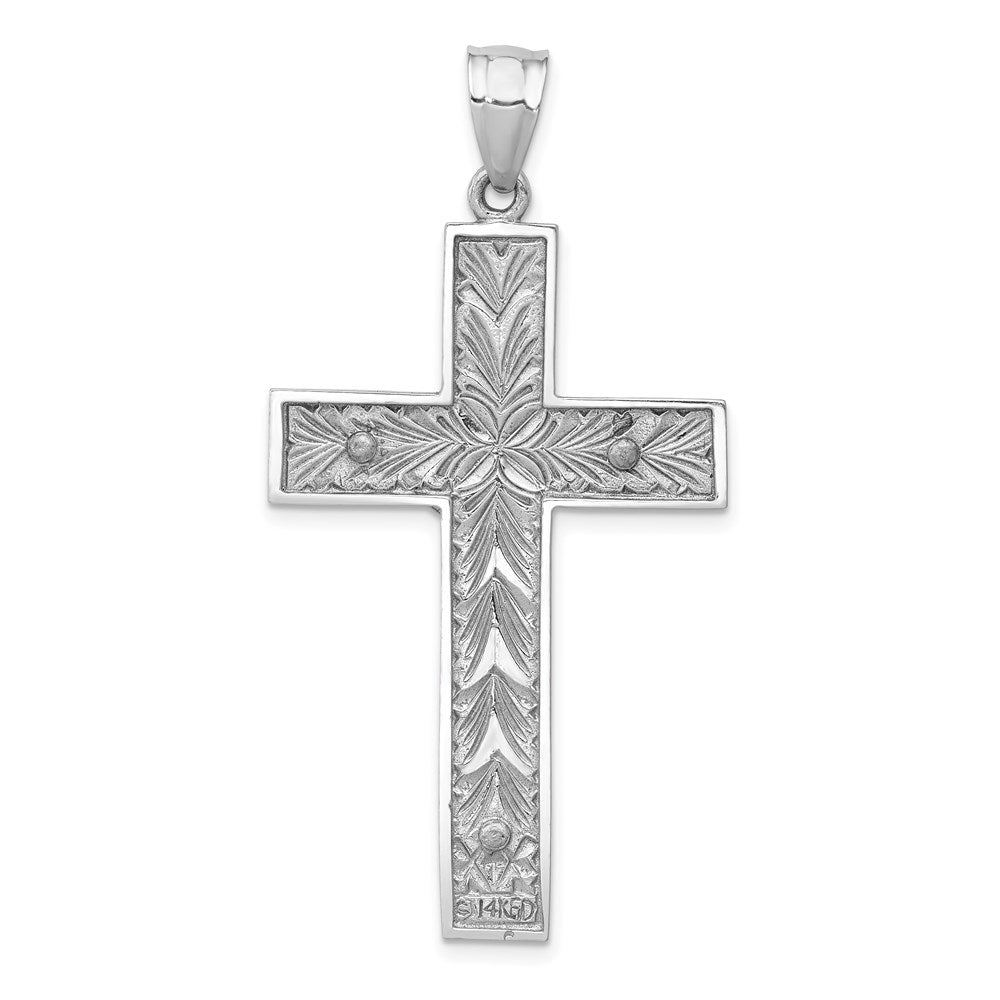 14k Two-tone Crucifix Pendant