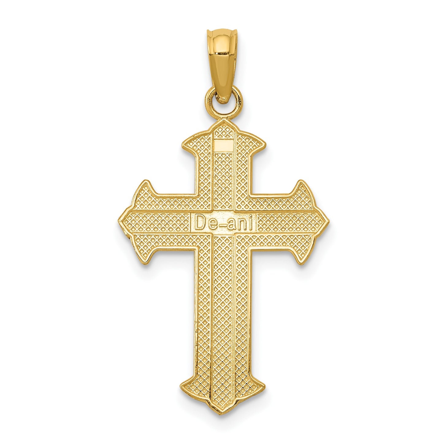 14K Passion Cross Pendant