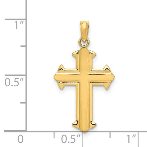 14K Passion Cross Pendant