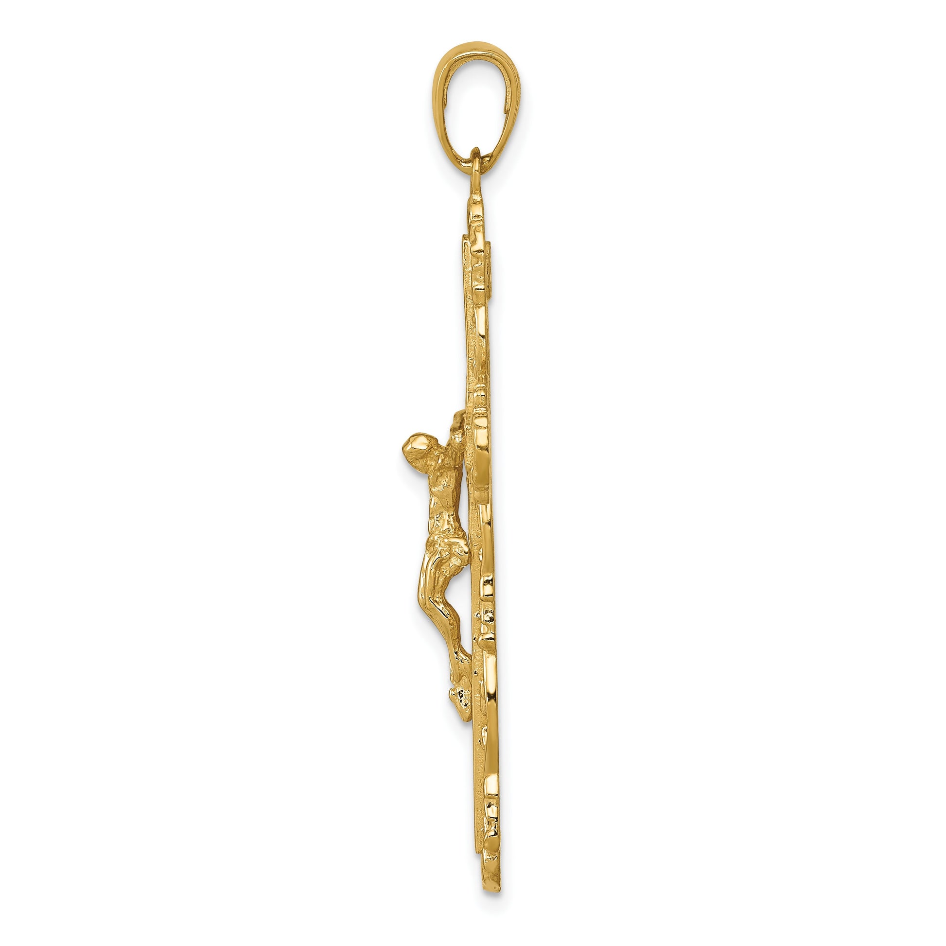 14k Filigree Crucifix Pendant