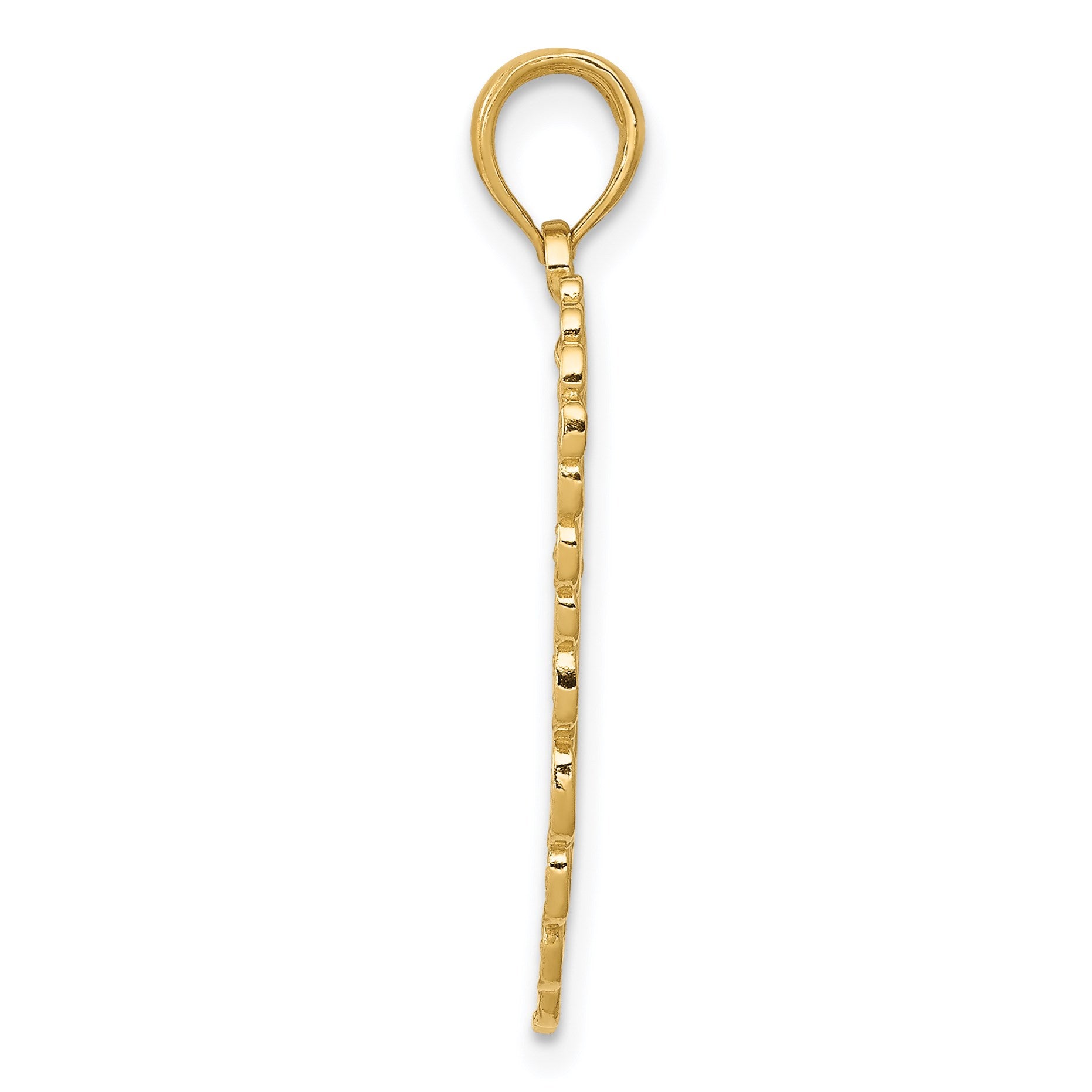 14K Angel Wing Pendant