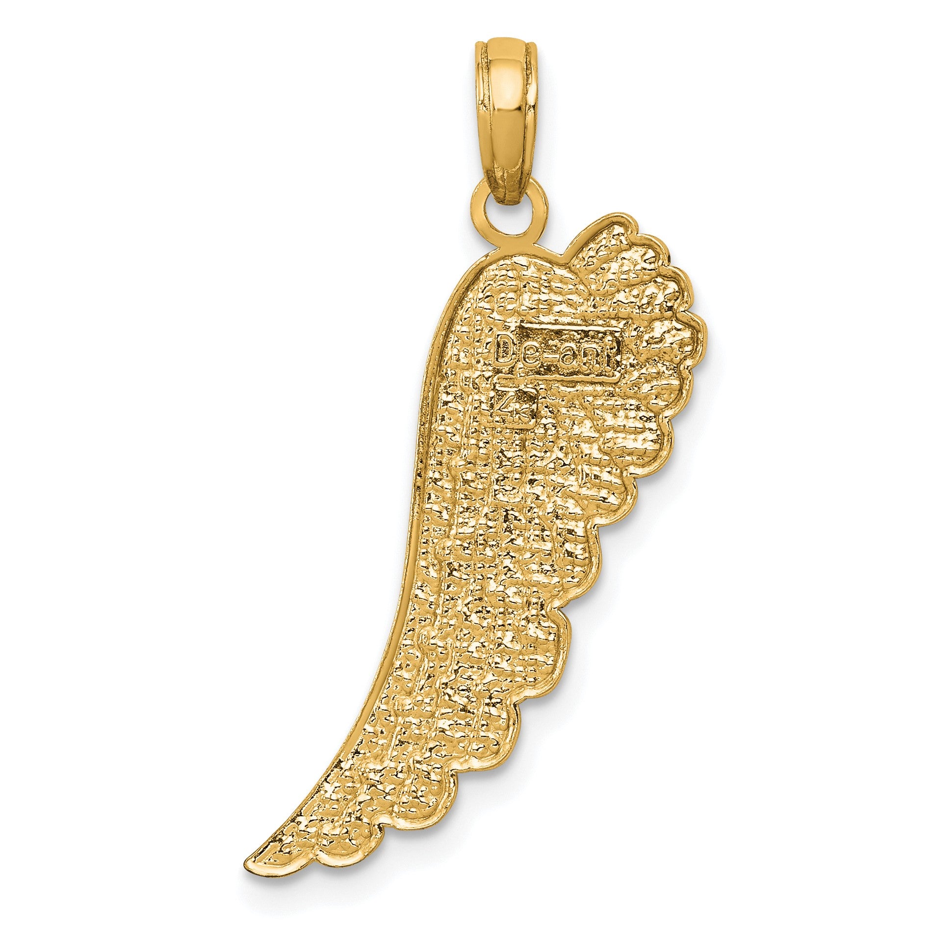 14K Angel Wing Pendant