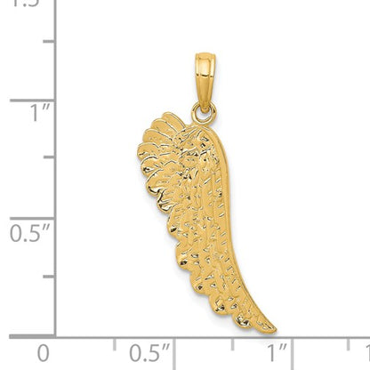 14K Angel Wing Pendant