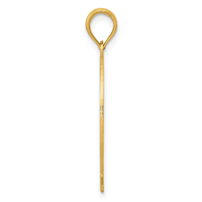 14k Cross Ichthus Fish Pendant